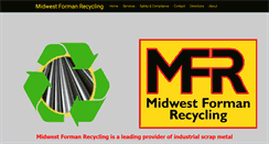 Desktop Screenshot of midwestformanrecycling.com