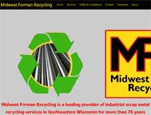 Tablet Screenshot of midwestformanrecycling.com